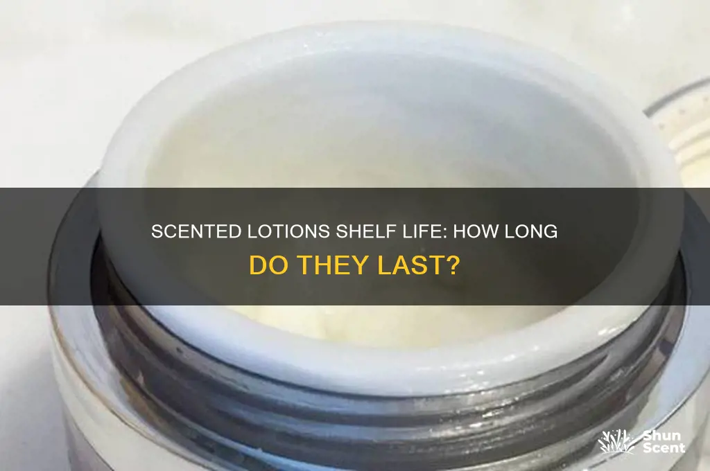 how long are scented lotions good for