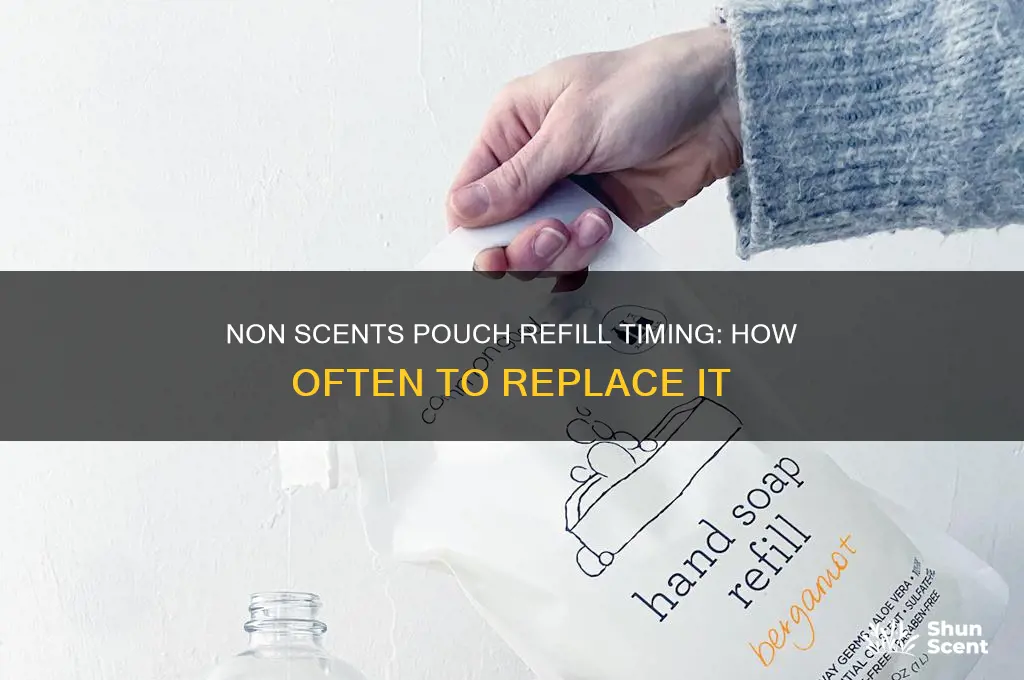 how long before you have to refill non scents pouch