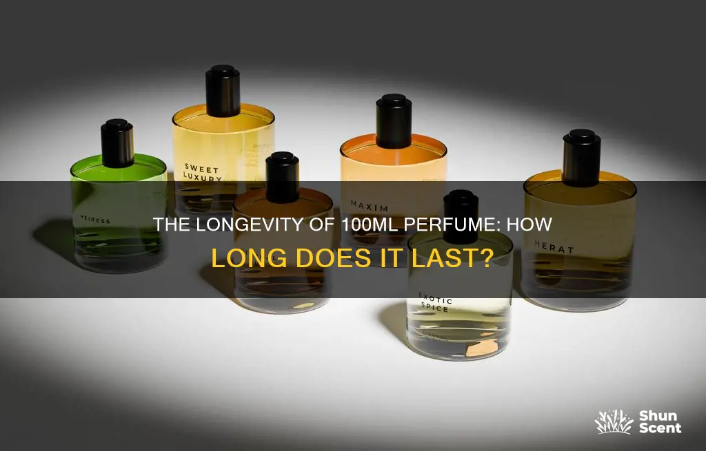 how long can 100 ml perfume last
