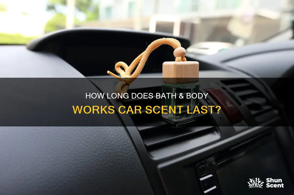 how long did your bath and body car scent last
