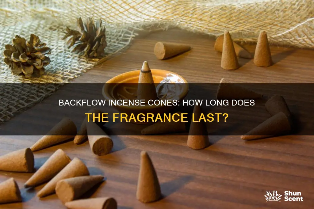 how long do backflow incense cones last