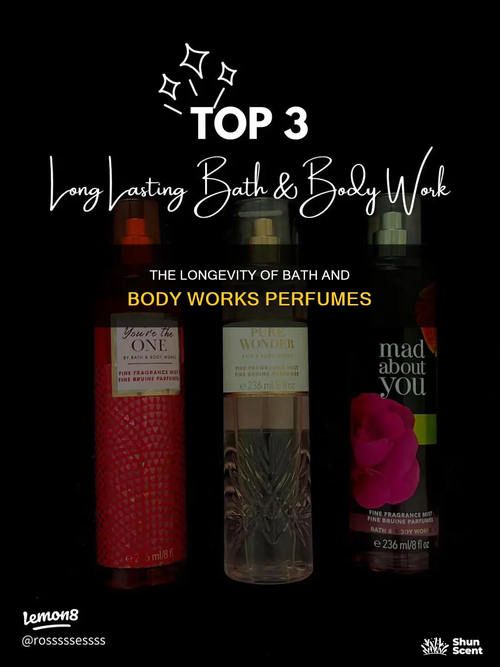 how long do bath and body works perfumes last