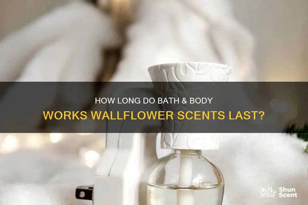 how long do bath and body works wallflower scents last