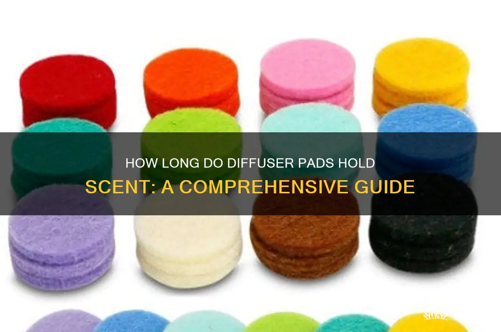 how long do diffuser pads hold scent