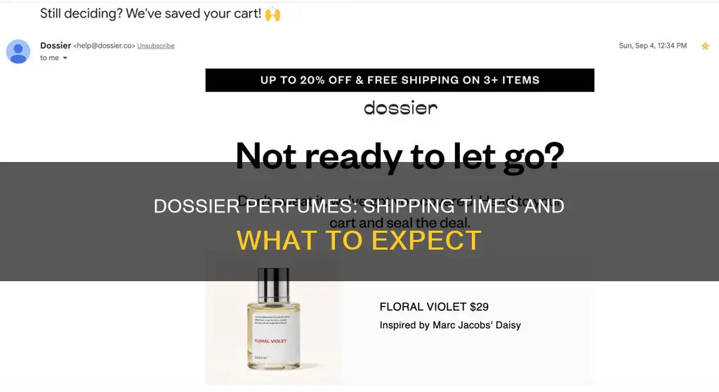how long do dossier perfumes take to ship