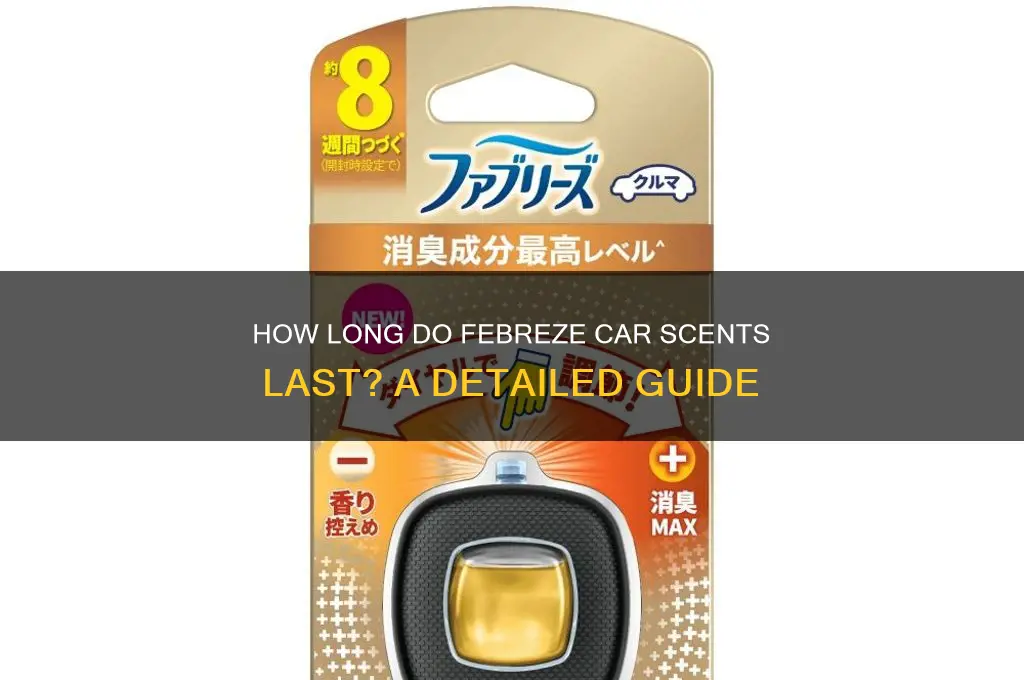how long do fabreeze car scents last