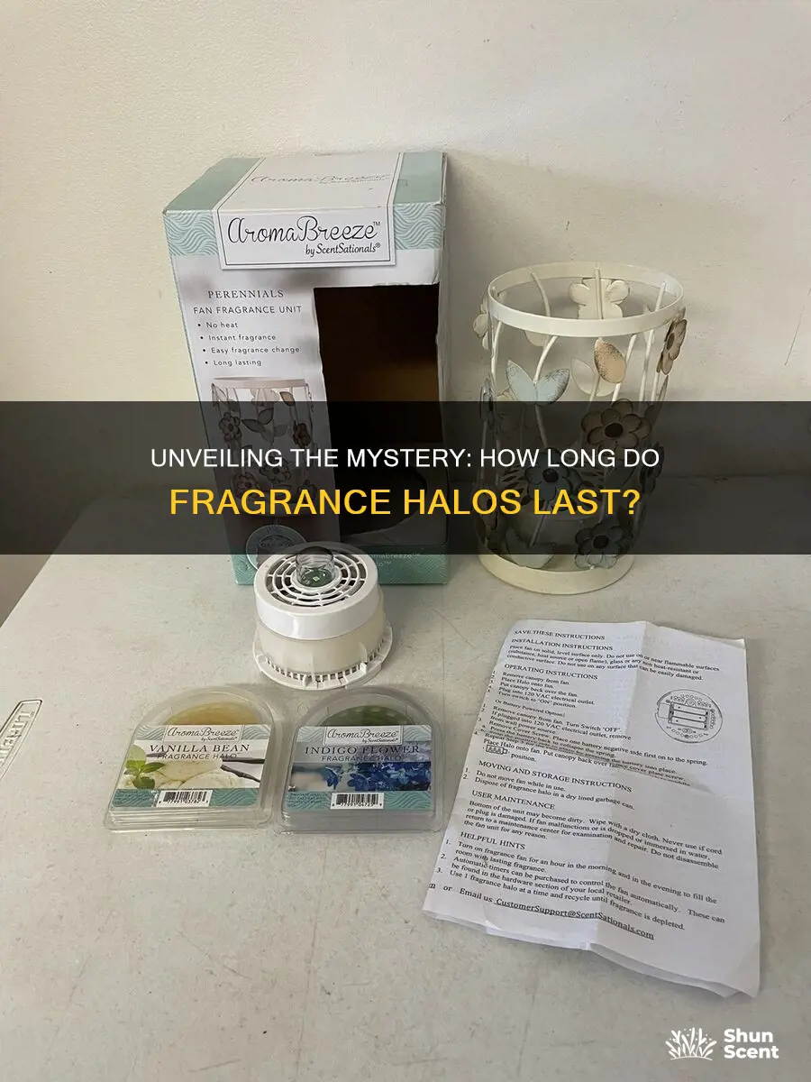 how long do fragrance halos last