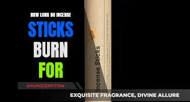 Incense Sticks: Burning Time and Duration Explored