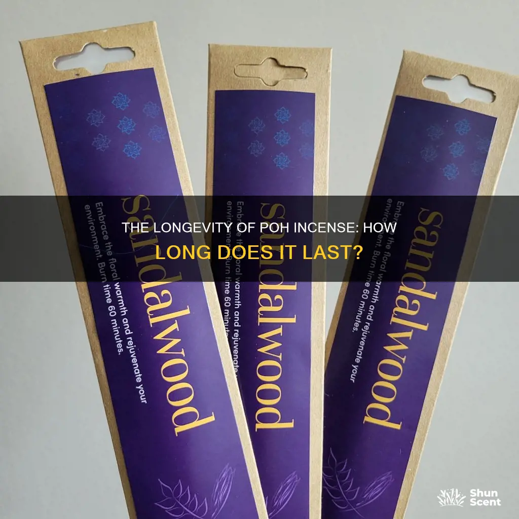 how long do poh incense last