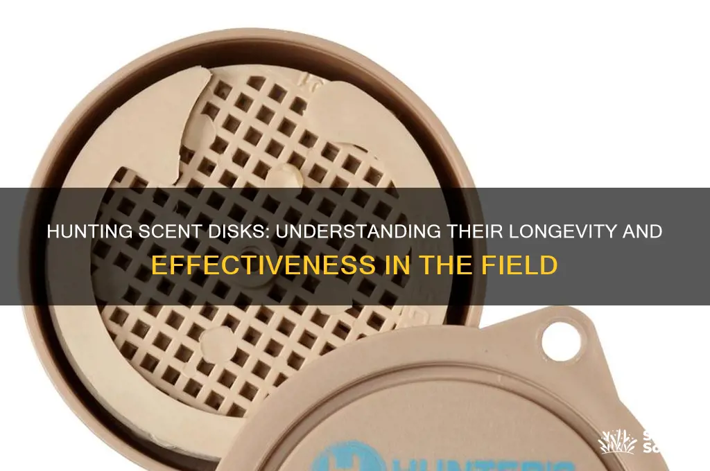 how long do the hunting scent disks last