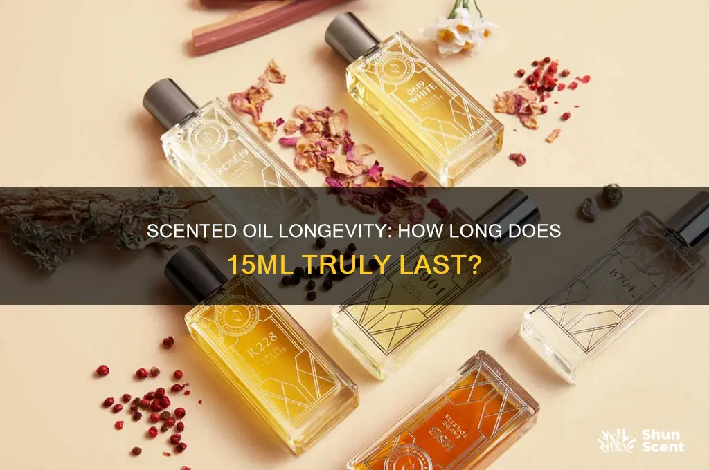 how long does 15 ml scented oil last