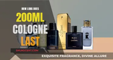 The Longevity of Scent: 200ml Cologne's Lifespan Explored