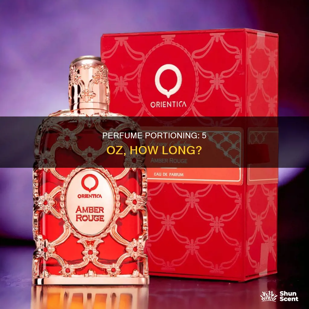 how long does 5 oz of perfume last