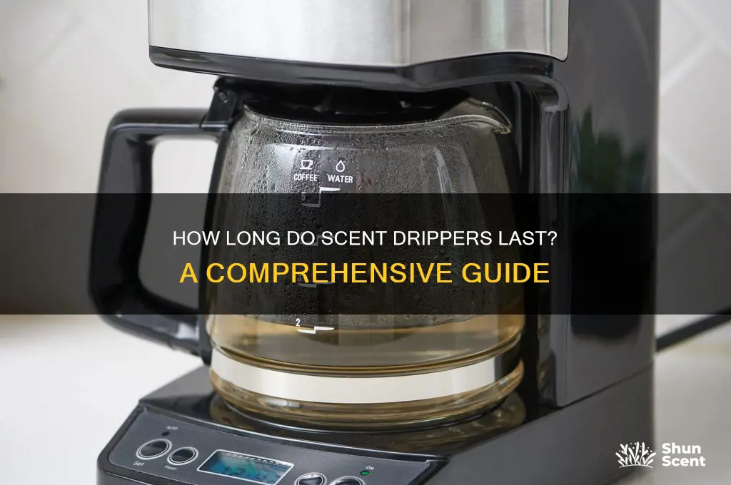 how long does a scent dripper last