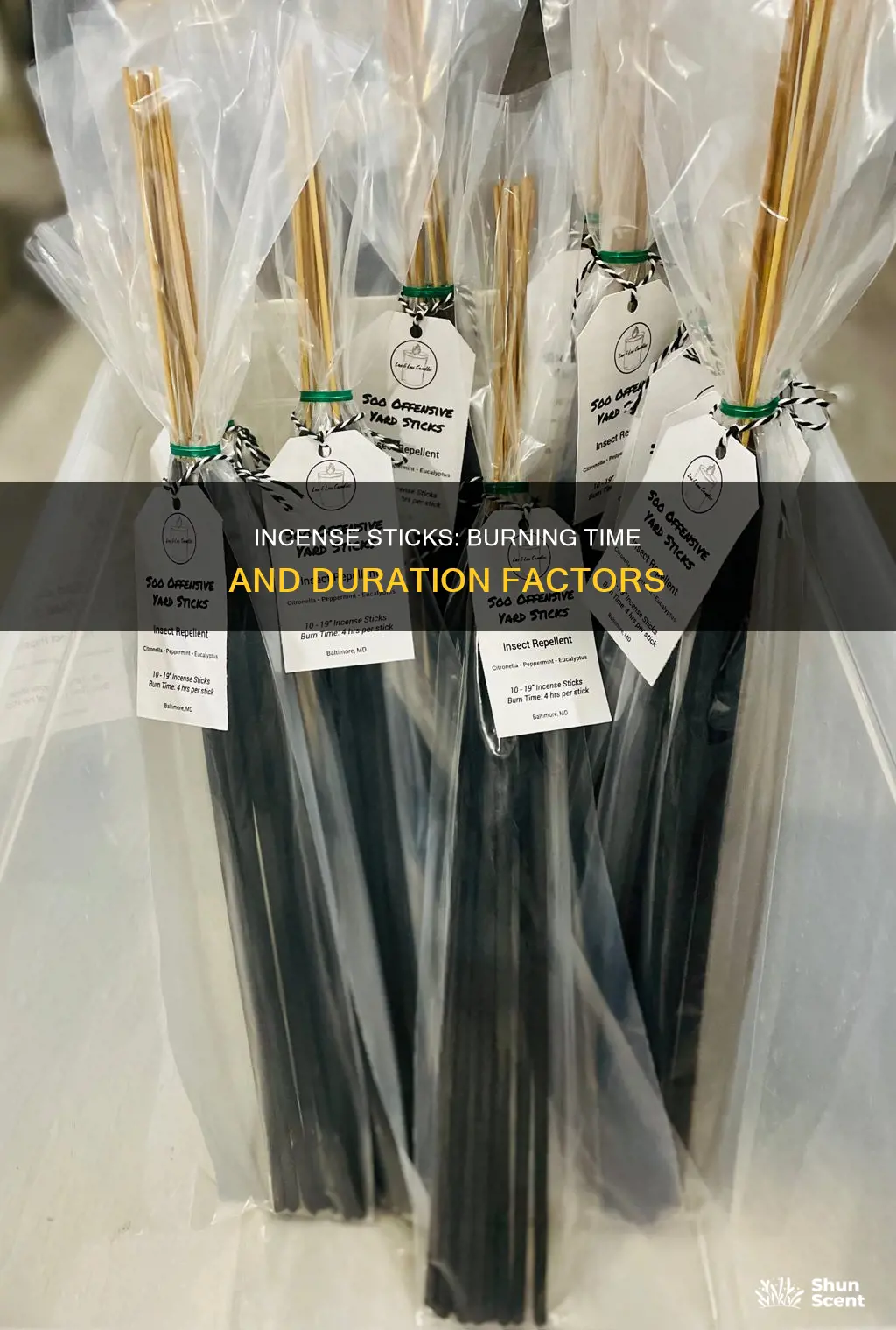 how long does an incense stick burn
