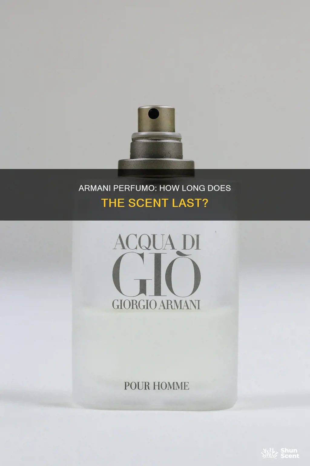 how long does armani perfumo