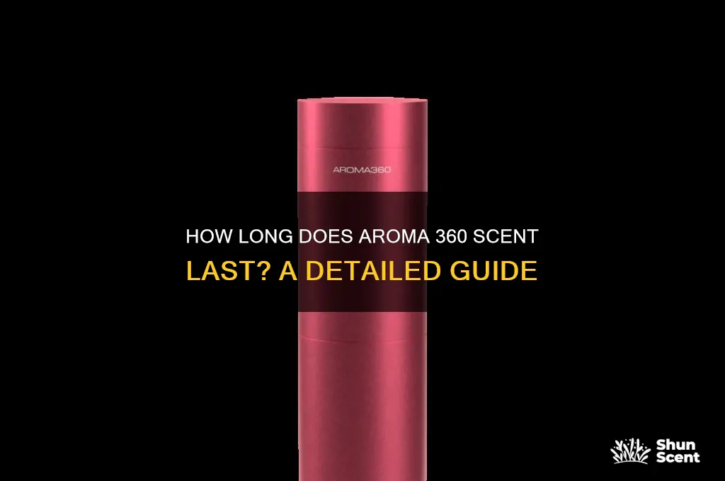 how long does aroma 360 scent last