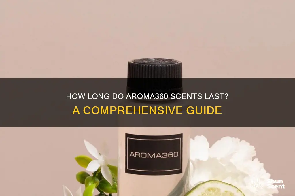 how long does aroma360 scents last