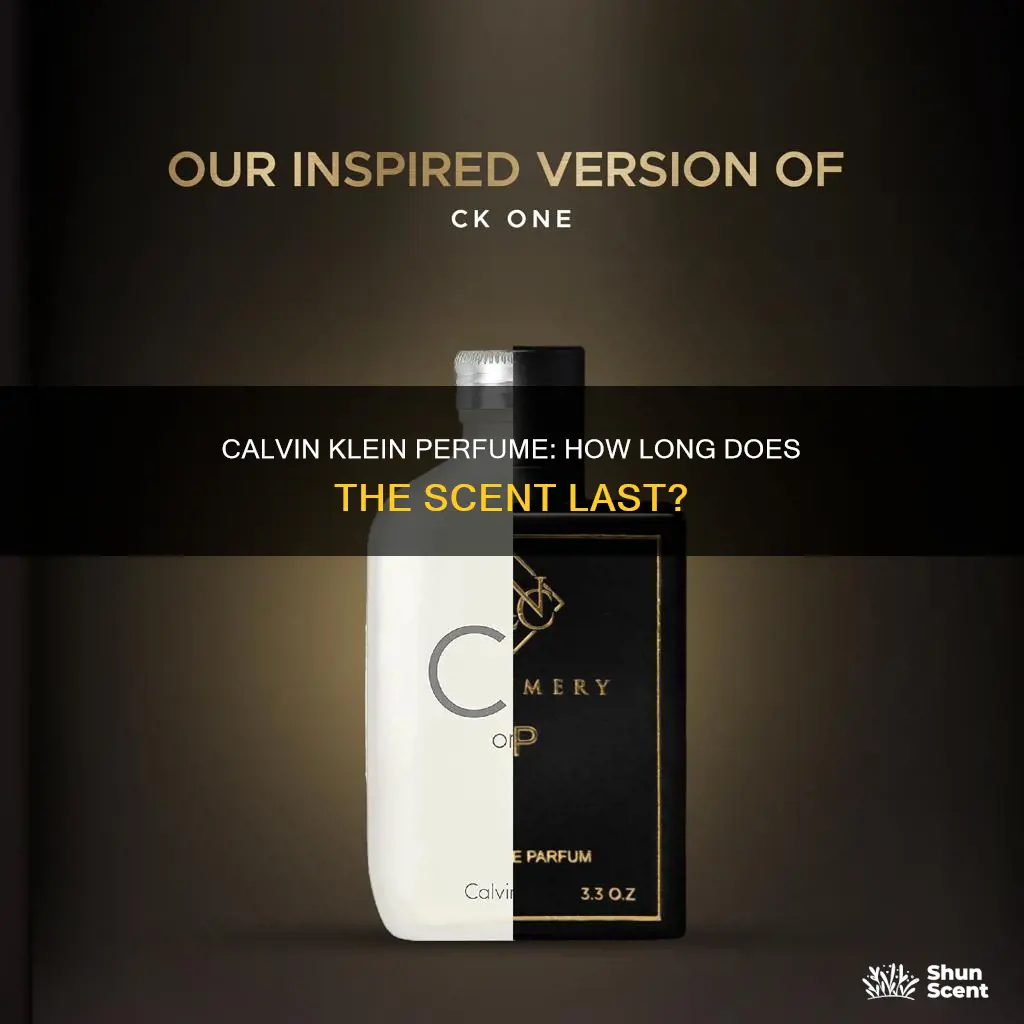 how long does calvin klein perfume last
