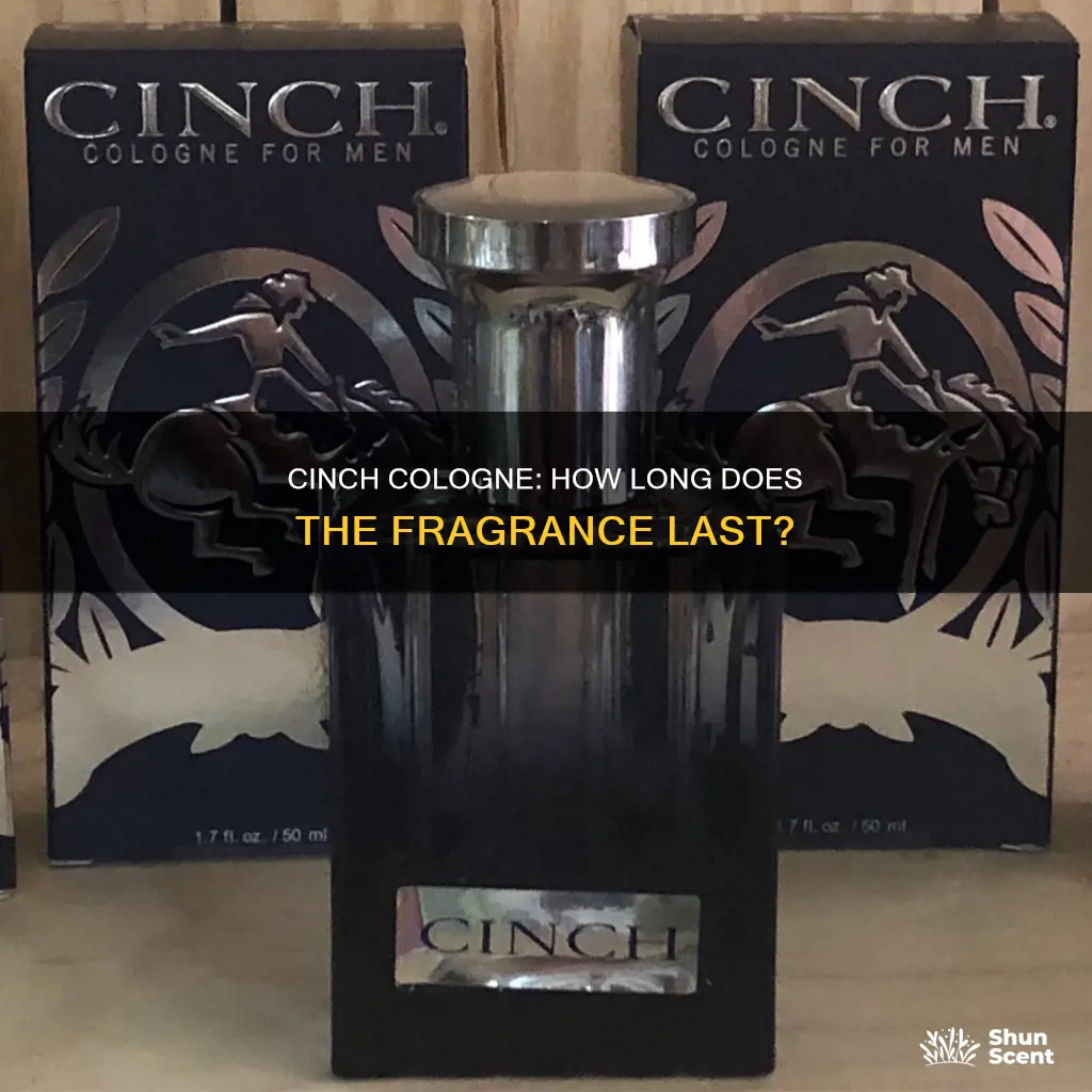 how long does cinch cologne last