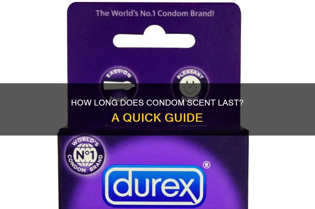 how long does condom scent last