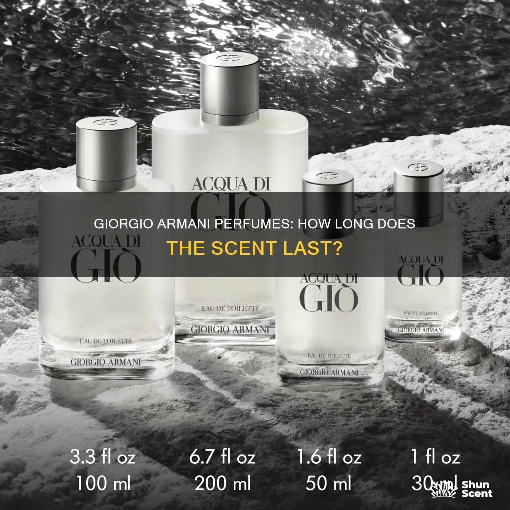 how long does giorgio armani perfume last