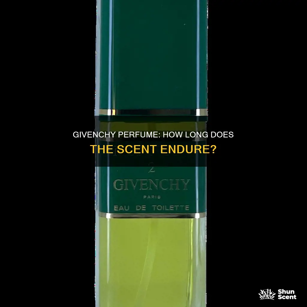 how long does givenchy perfume last