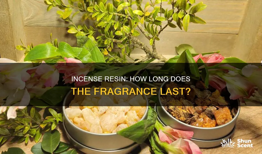 how long does incense resin last
