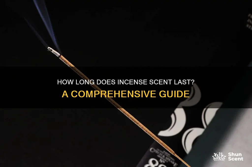 how long does incense scent last