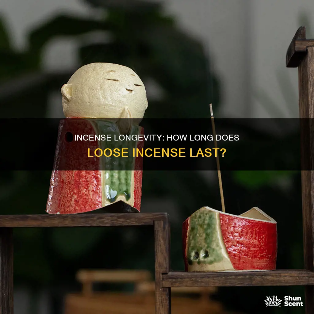 how long does loose incense last