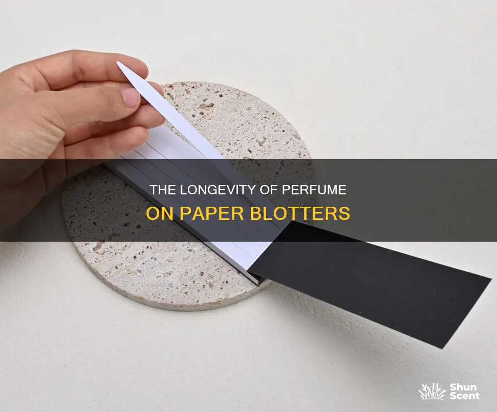 how long does perfume last on a blotter