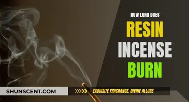 Resin Incense: Burning Time and Duration Explained