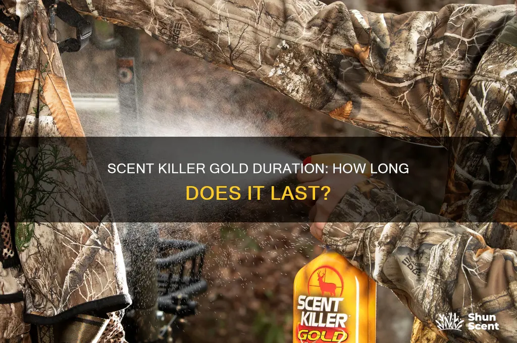 how long does scent killer gold last