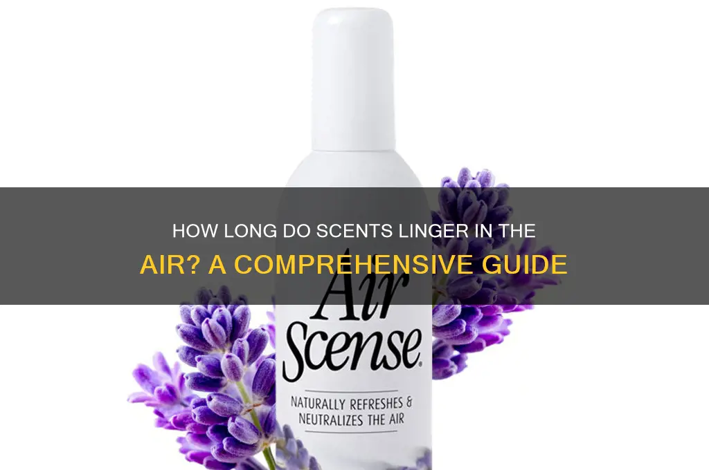 how long does scent stay in air