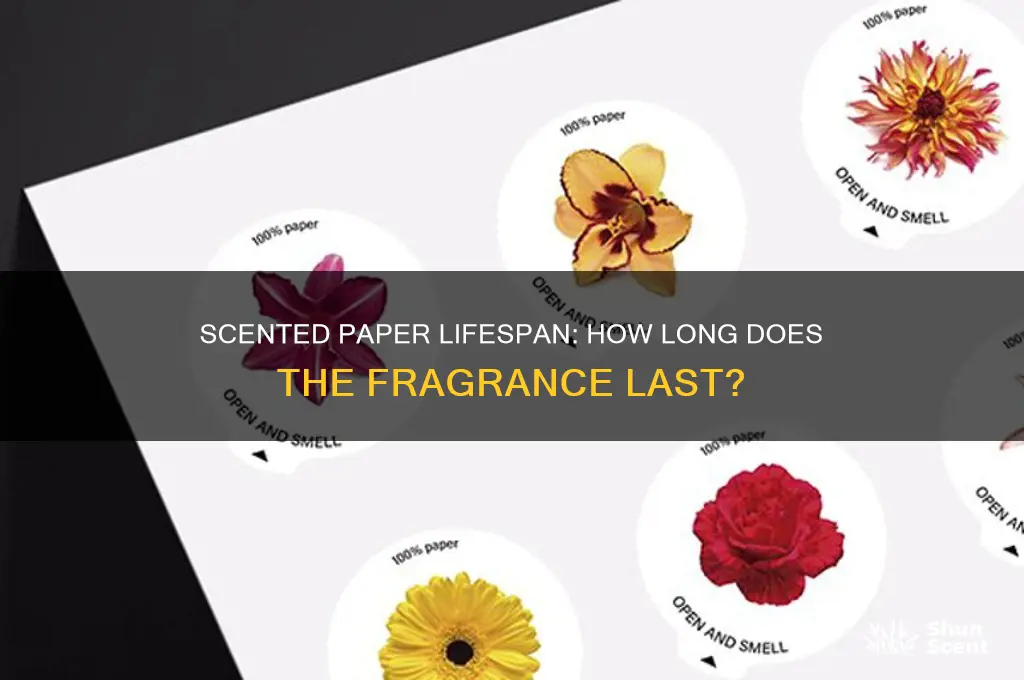 how long does scented paper last