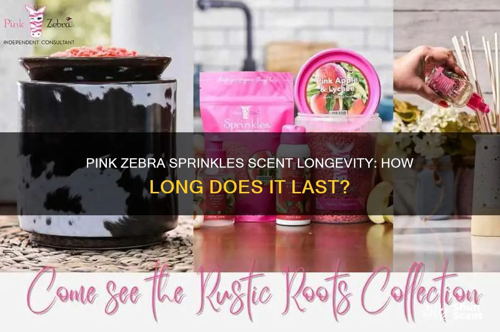 how long does the scent if pink zebra sprinkles last