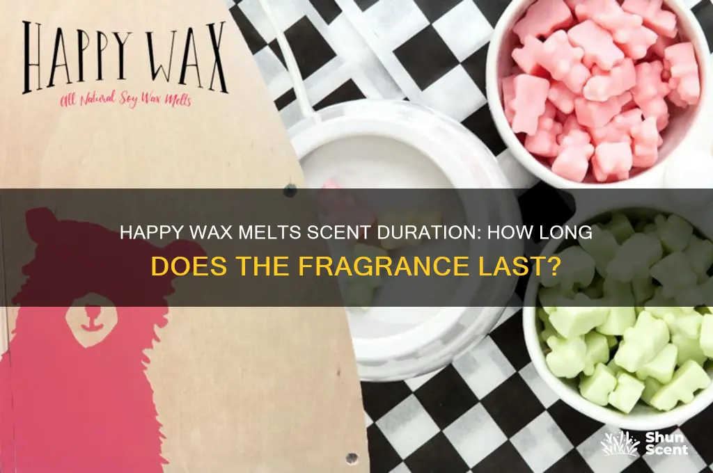 how long does the scent last from happy wax melts