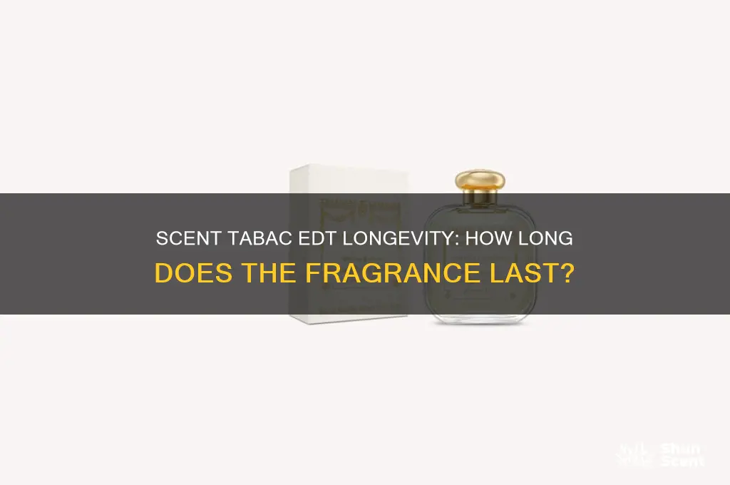 how long does the scent tabac edt last