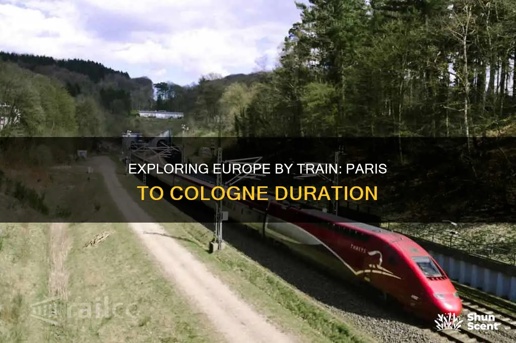 how long is a train ride from paris to cologne