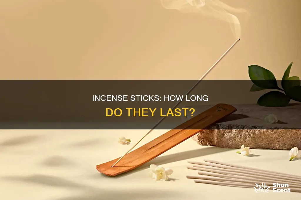 how long is an incense stick amount of time
