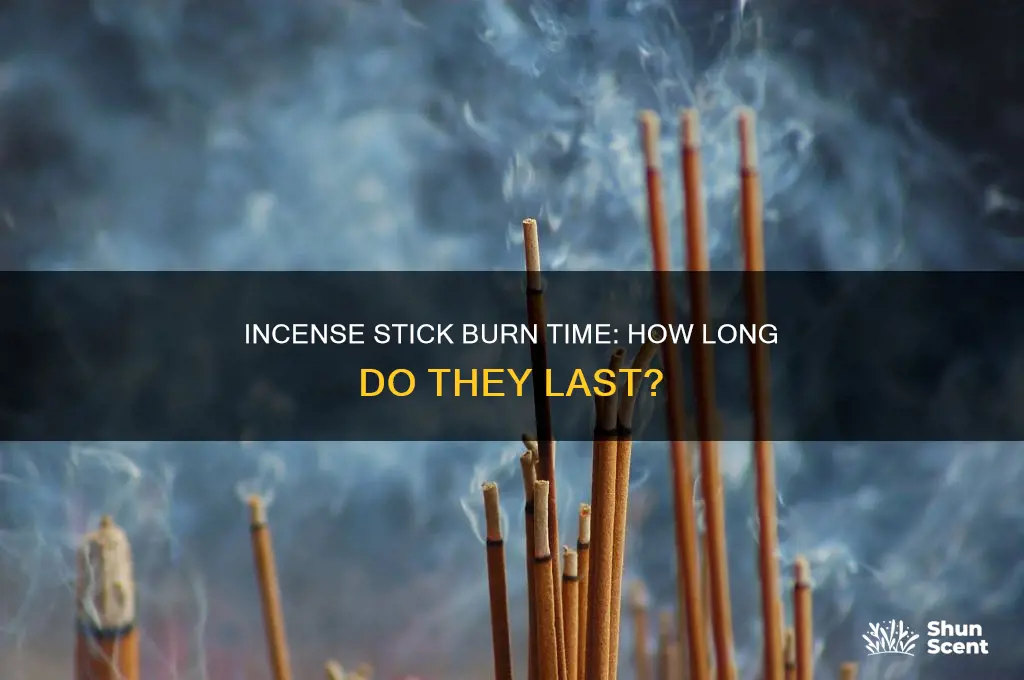 how long is an incense stick of time