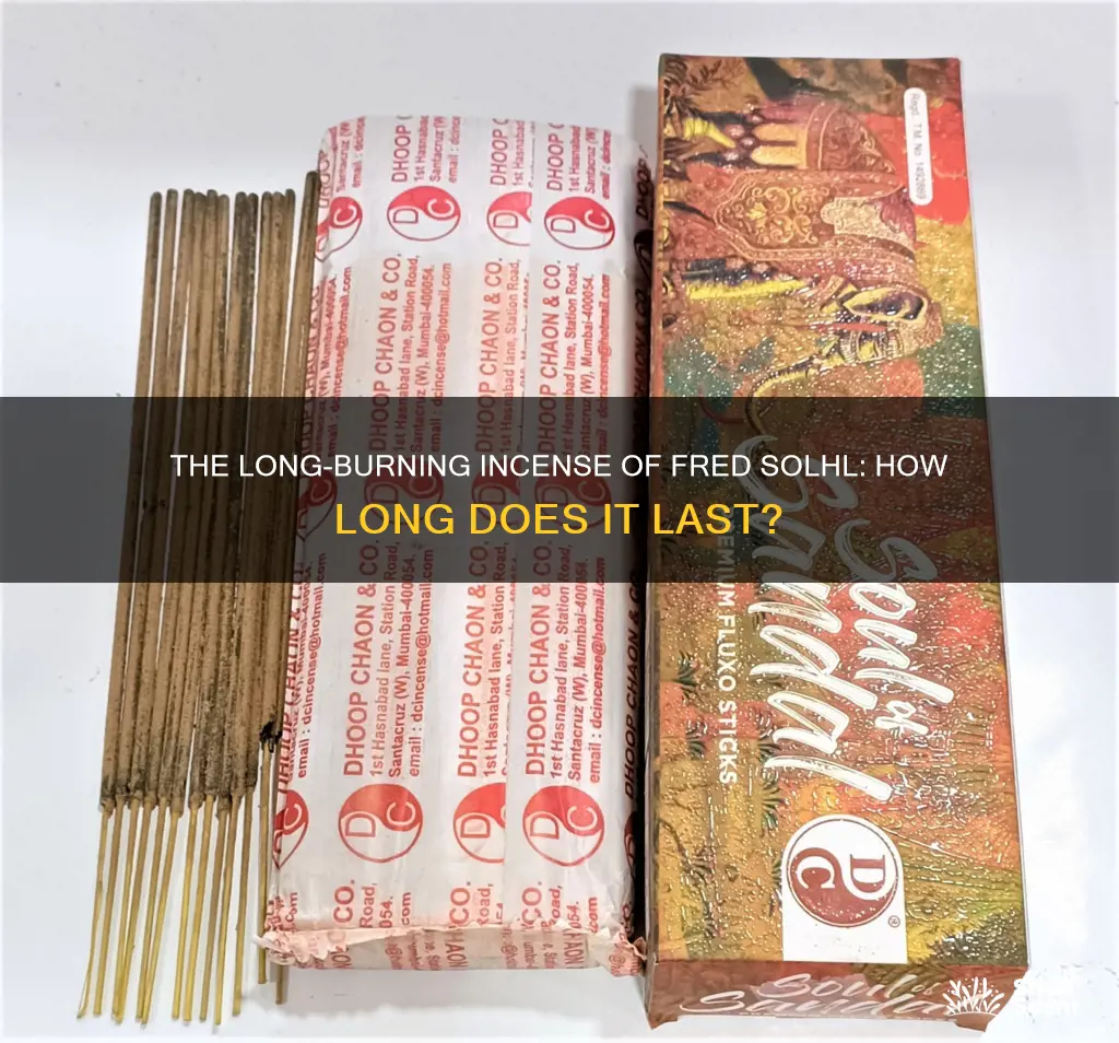 how long is fred sohl incense