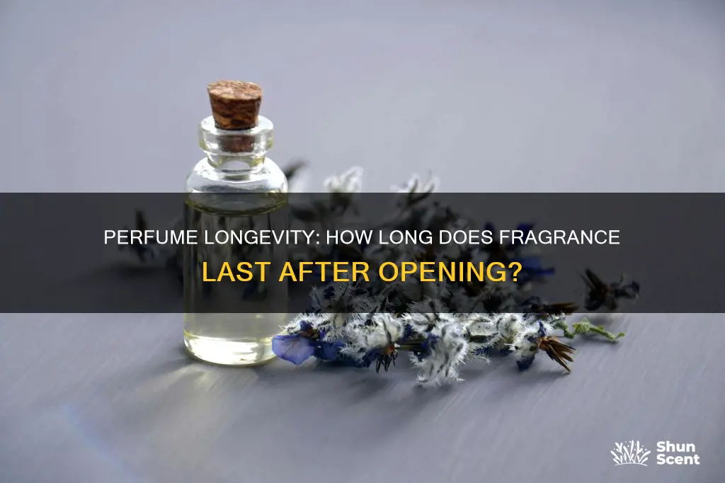 how long is perfume good for after opening