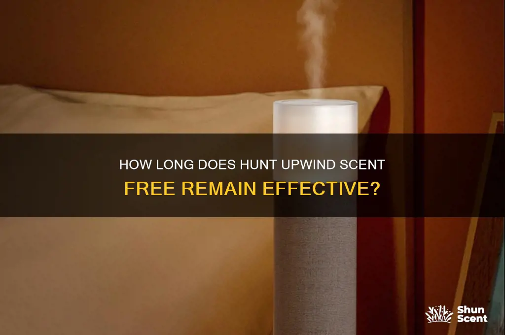 how long is the hunt upwind scent free good for