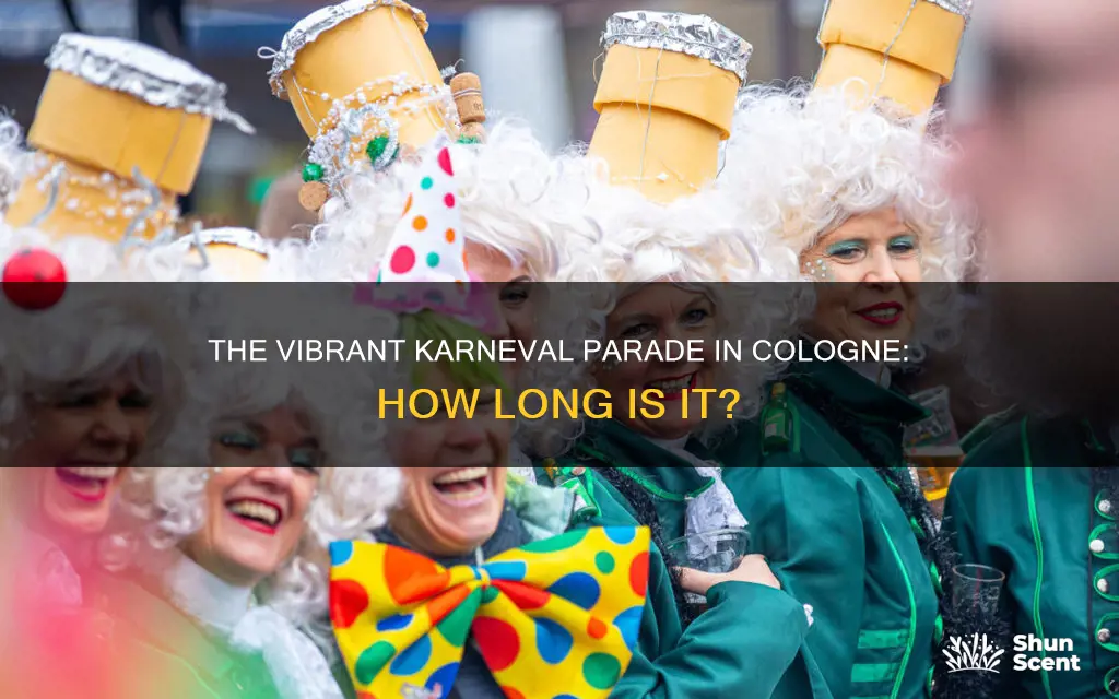 how long is the karneval parade in cologne