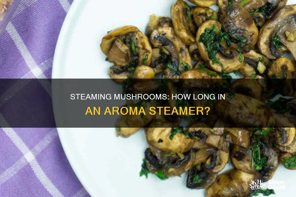 how long should I steam mushooms in aroma steamer