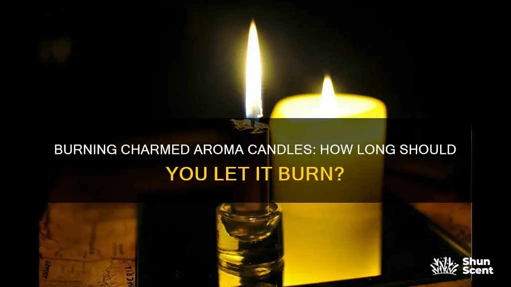 how long to burn a charmed aroma candle