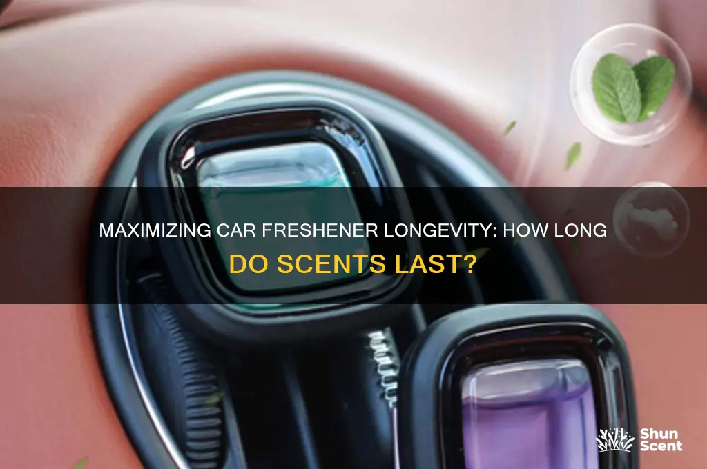 how long to scent car freshenrs last