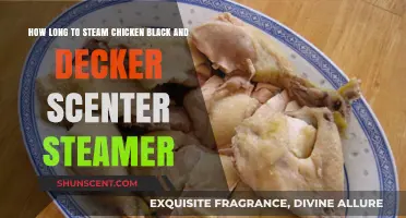 Steaming Chicken Perfectly: Black and Decker Scenter Steamer Time Guide