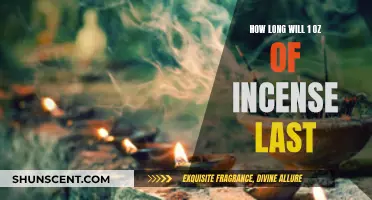 Incense Burning: How Long Does 1 Ounce Last?
